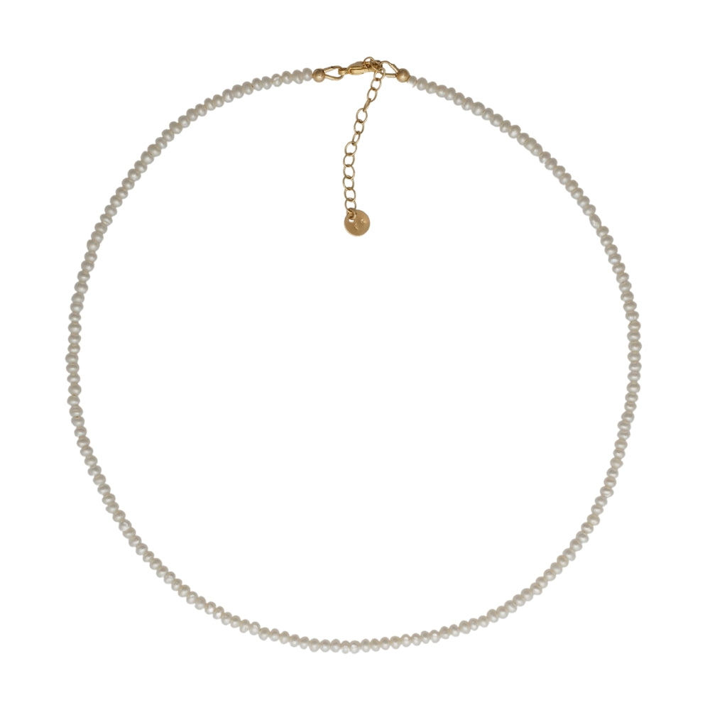 Mini Round Pearl Necklace