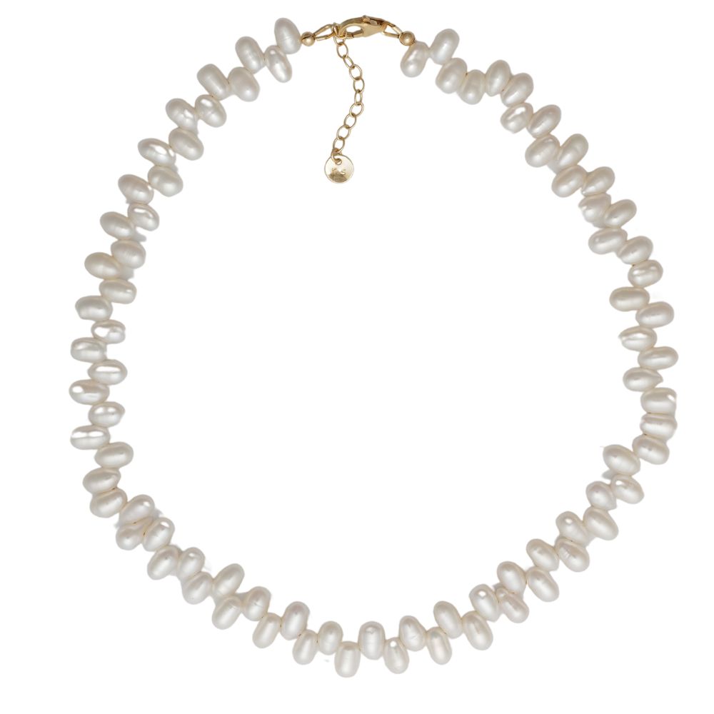 Top Drilled Pearl Necklace