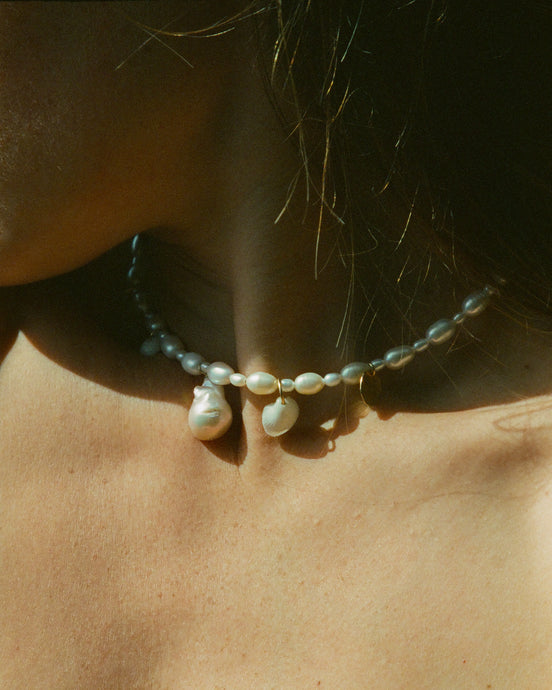 Pearl & Seashell Charm Necklace