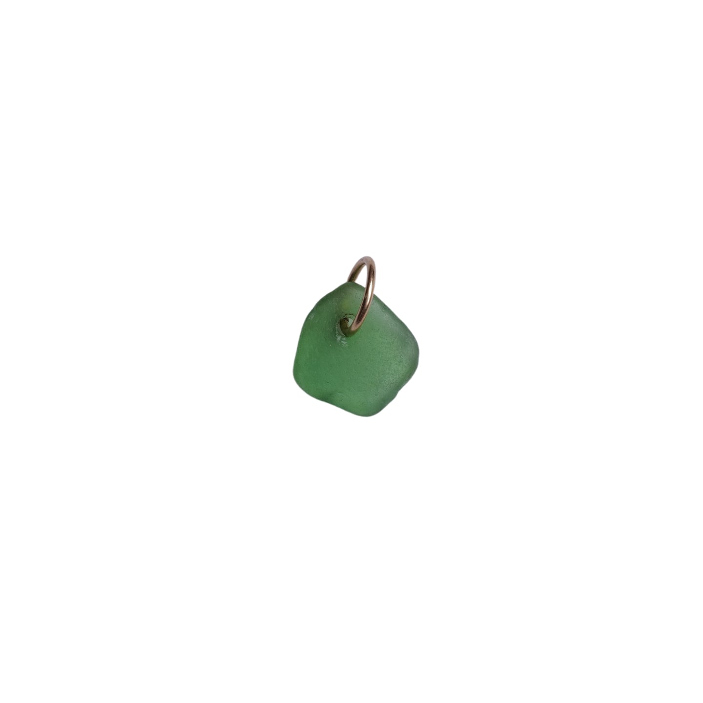 Green Sea Glass Charm No. 14