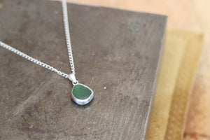 Sea Glass Bezel Necklace