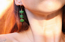 Sea Glass Tiered Earrings