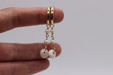 Puka and Pearl Tiered Hoops