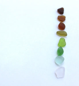 Sea Glass Bezel Bangle Set